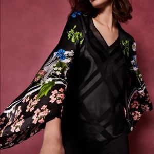 Ted Baker Accessories - Ted Baker Tayllor Florence Silk Cape Scarf Ted Baker Accessories - Ted Baker Tayllor Florence Silk Cape Scarf